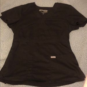 Grey’s anatomy black scrub top